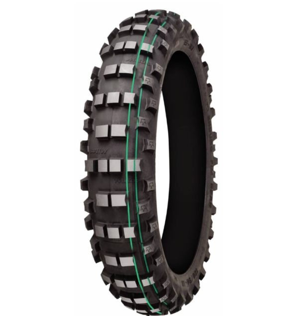 צמיג אחורי מיטאס 2 פסים ירוקים MITAS TERRA FORCE EF SUPER SOFT TT  140/80-18 70